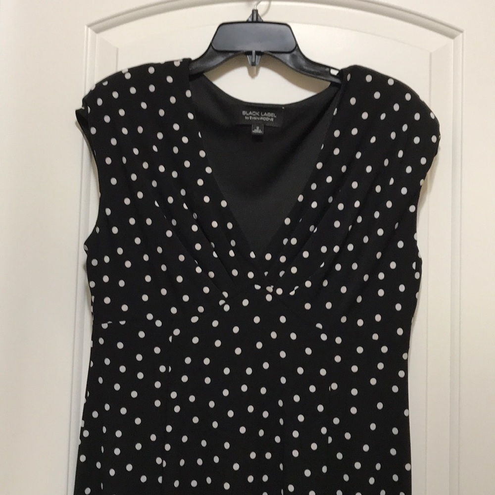 Black Label by Evan Picone Black/White Dress